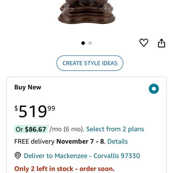 Quoizel Tiffany Lamp - Picture 6 of 6